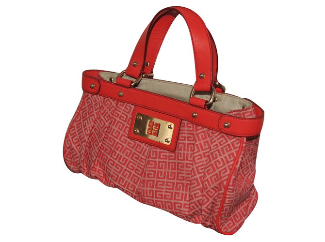 Givenchy Borse Rosso Pelle  ref.12247