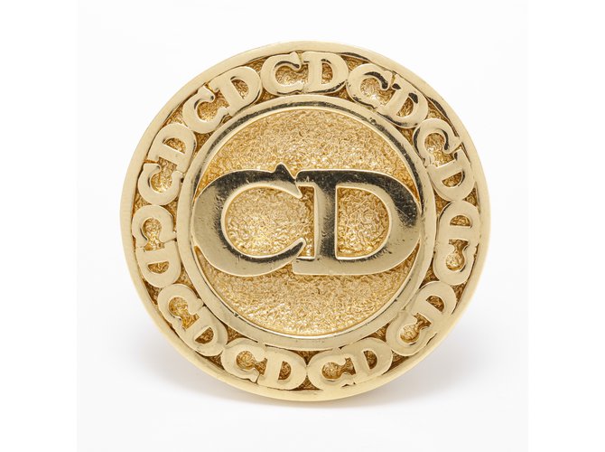 Christian Dior Alfinetes e broches Dourado Metal  ref.12280
