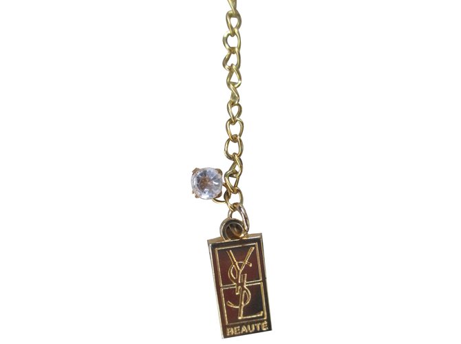 Yves Saint Laurent Necklaces Golden Metal  ref.12363