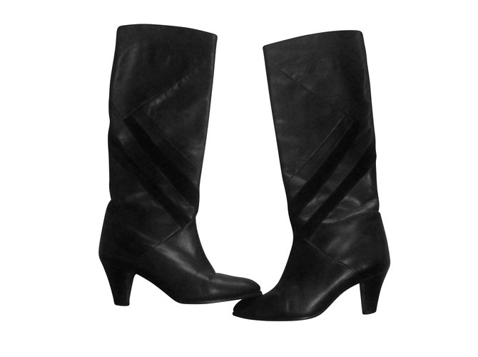 Bally Boots Black Leather  ref.12408