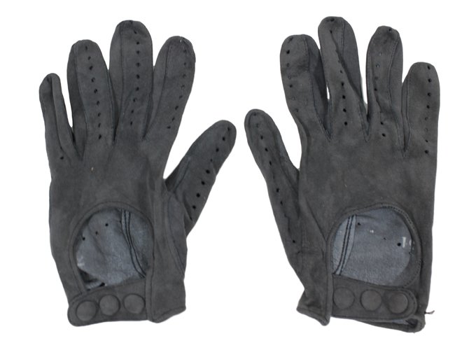 Autre Marque Gloves Grey Deerskin  ref.12437
