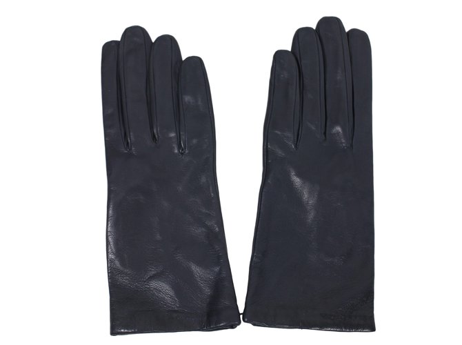 Autre Marque Gloves Black Leather  ref.12442