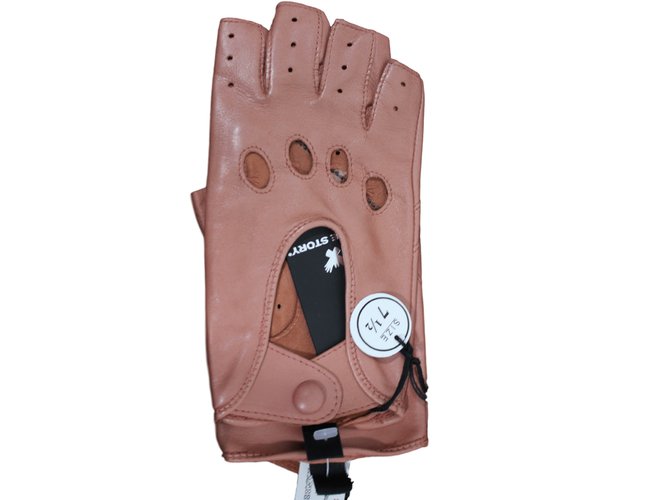Autre Marque Gloves Pink Leather  ref.12443