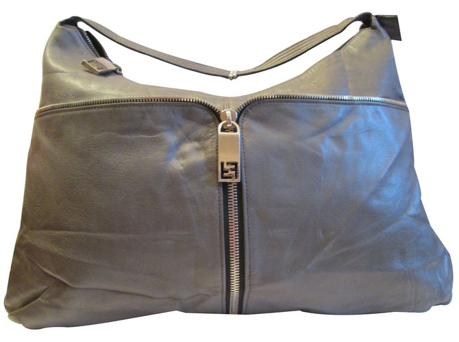 Fendi Handbags Grey Leather  ref.12464