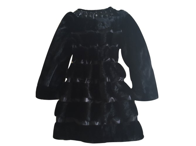 Fashion Coats Pelt Coats Rosenberg & Lenhart Pelt Coat black elegant 