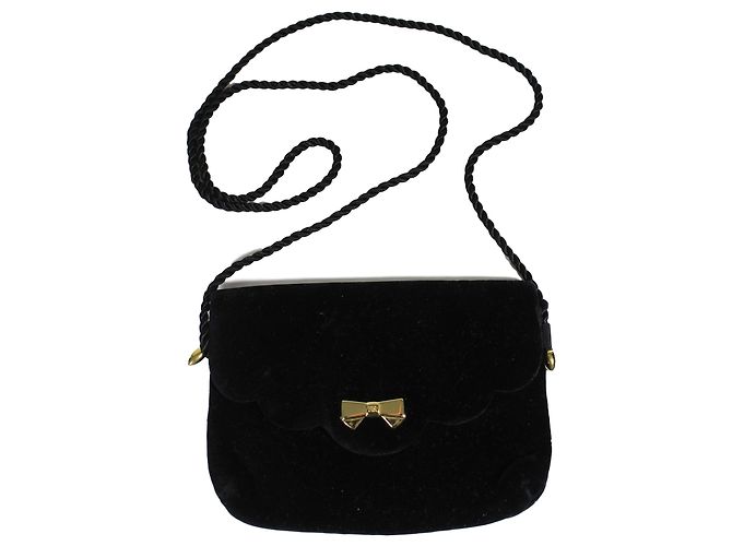 Nina Ricci Abendtasche aus schwarzem Samt