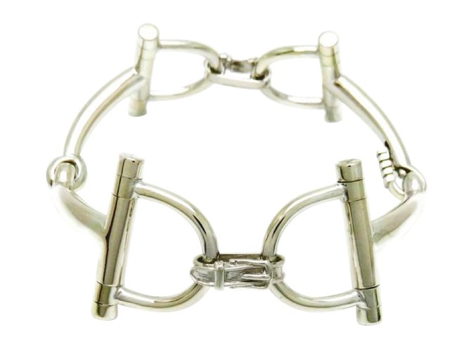 Hermès Bracelets Silvery Silver  ref.12536