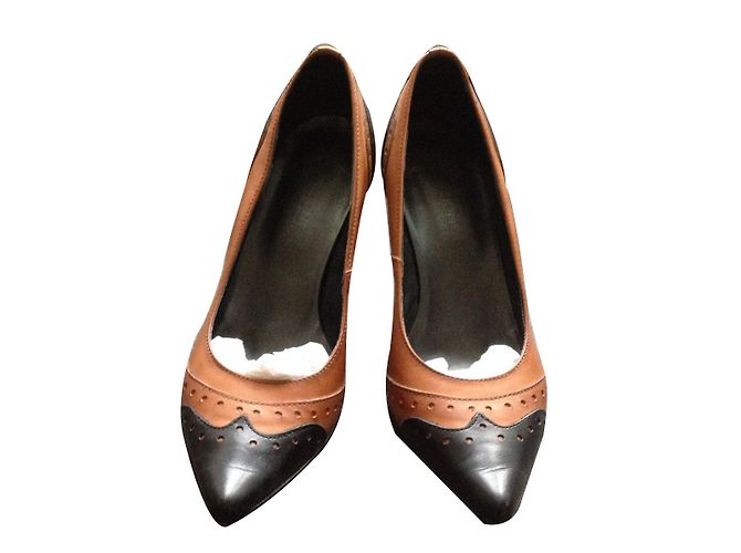 Autre Marque Prima Edizione Leder Pumps Schwarz
