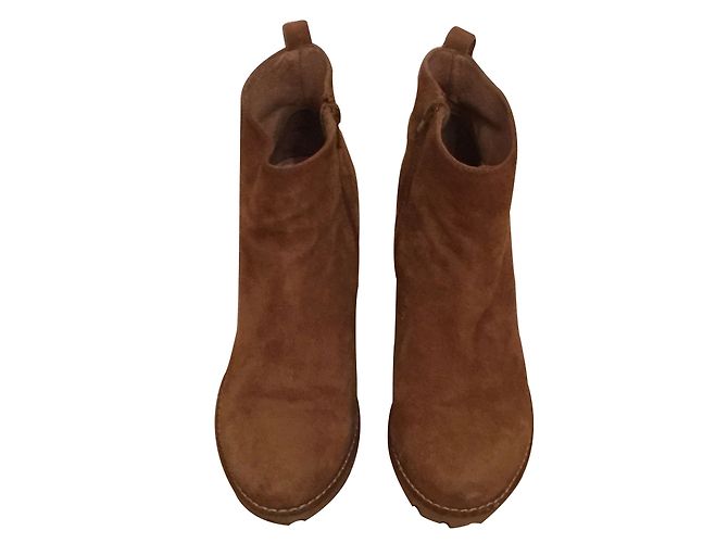 Autre Marque Cosmo Paris Stiefeletten Nubuk Cognac