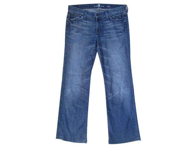 7 For All Mankind Jeans Blue Cotton  ref.12648