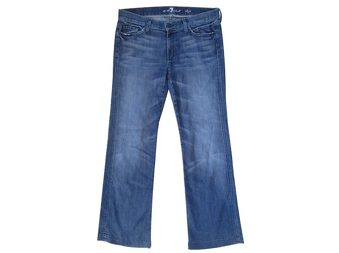 Vaqueros Boot Cut 7 For All Mankind Azules Algodón Talla 31
