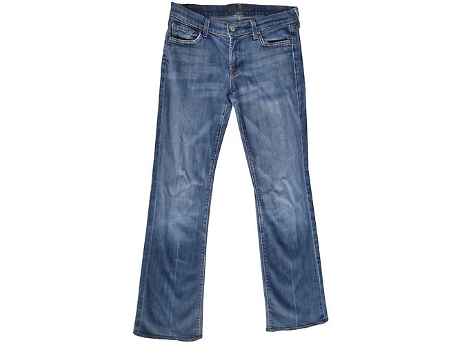 7 For All Mankind Vaqueros Boot Cut Azules Algodón Talla 29