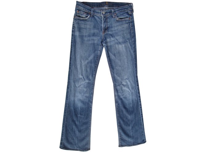 7 For All Mankind Jeans Blau Baumwolle  ref.12651
