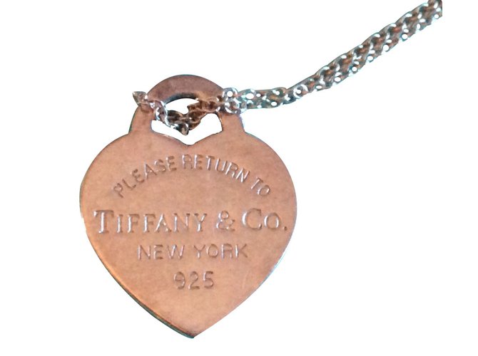Tiffany & Co Cœur Argent Argenté  ref.12657