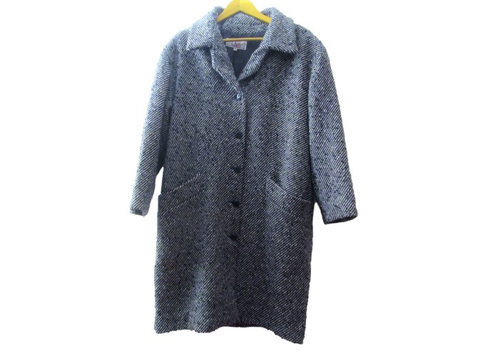 Dior Coats Dark grey Wool  ref.12694