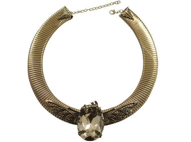 Autre Marque Collar gargantilla Art Deco Ermani Bulatti Plateado Plata