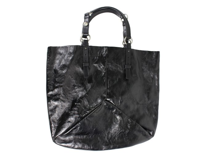 Yves Saint Laurent Cabas en cuir marron 