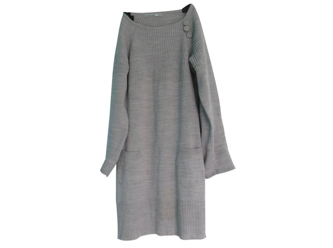 Autre Marque Dresses Grey Linen  ref.12762
