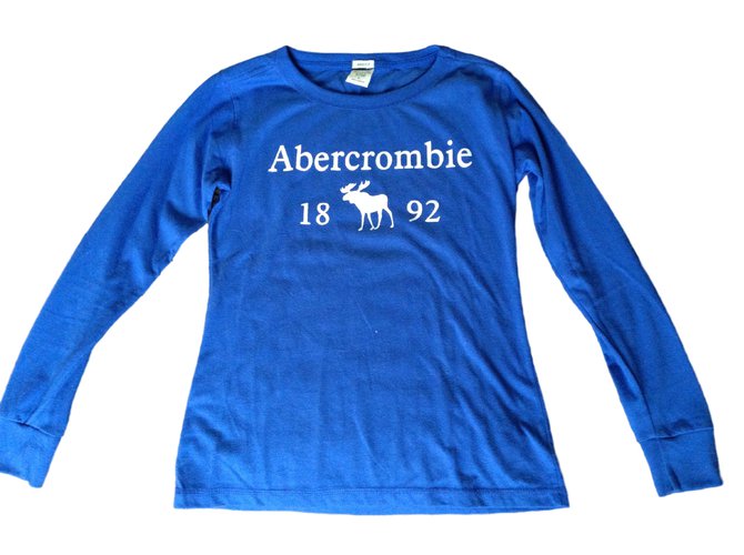 Abercrombie & Fitch Tops Blue Cotton  ref.12792