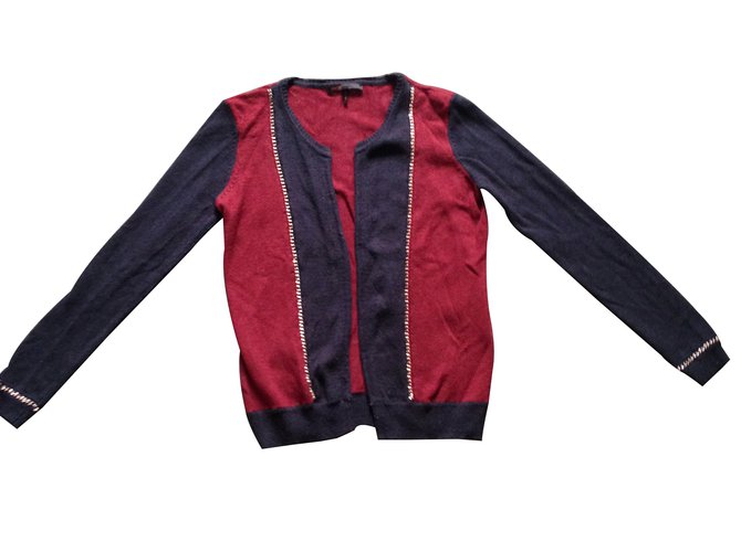 Maje Knitwear Dark red Cotton  ref.12804