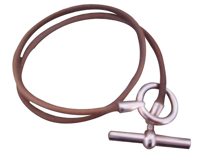 Hermès Collane D'oro Pelle