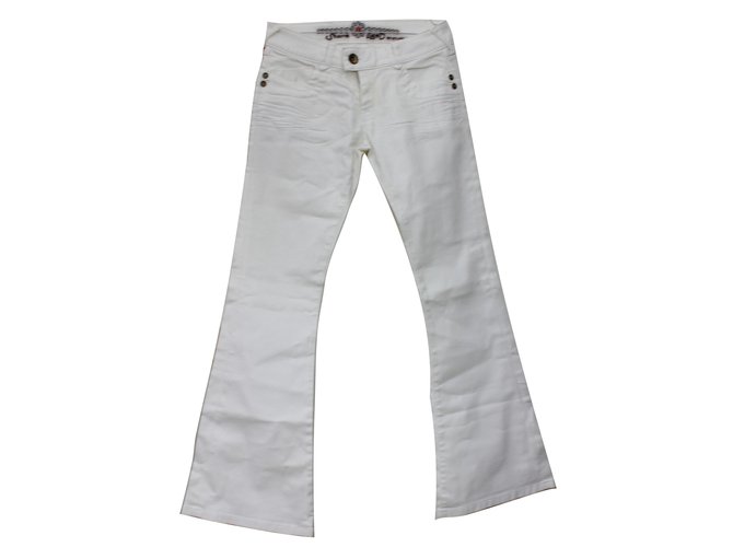 Autre Marque Pants, leggings White Cotton  ref.12836