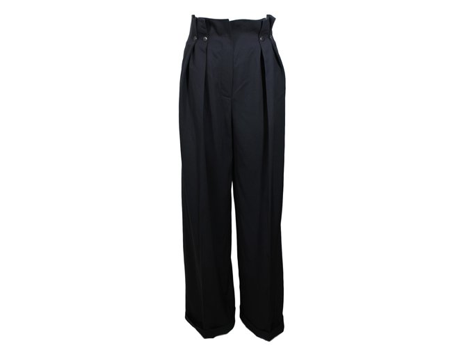 Claude Montana Pants, leggings Dark grey Wool  ref.12838
