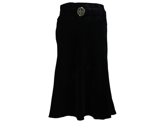 Falda Emporio Armani de terciopelo negro