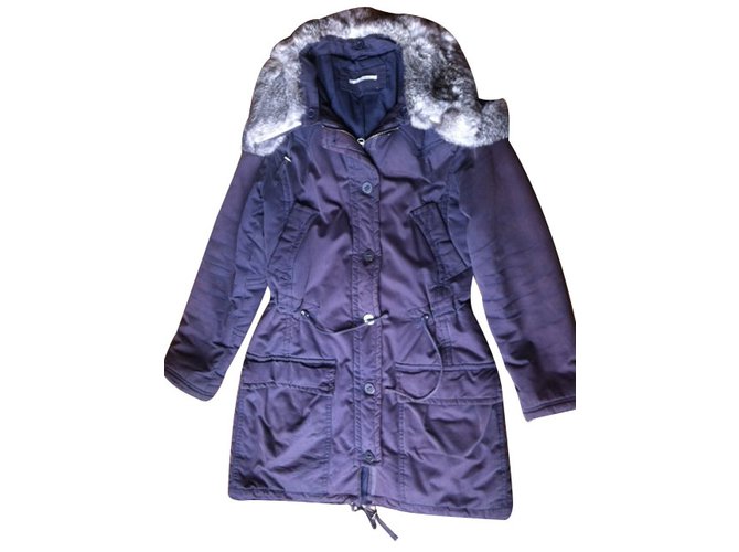 Autre Marque Coats, Outerwear Purple Cotton  ref.12861