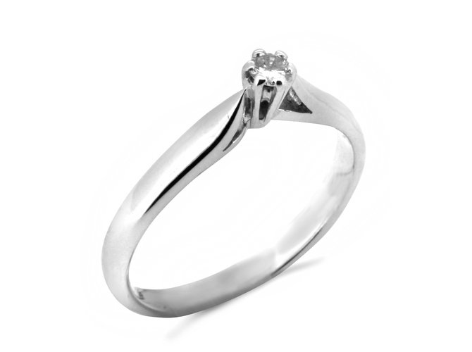 Autre Marque Rings Grey White gold  ref.12955