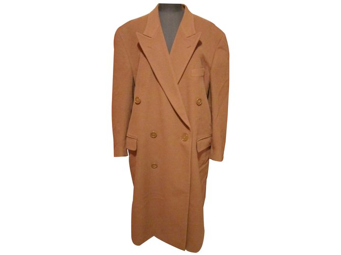 Giorgio Armani Coats Outerwear Caramel Wool  ref.12968