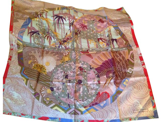 Hermès Scarves Pink Silk  ref.13024