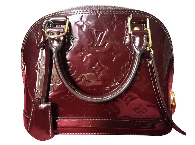 Alma Louis Vuitton Handbags Brown Patent leather  ref.13106
