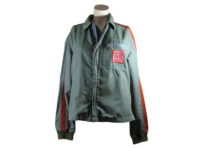 Chanel Jackets Green