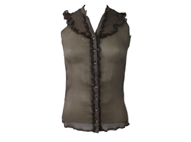 Autre Marque River Island Sleeveless Top Taupe
