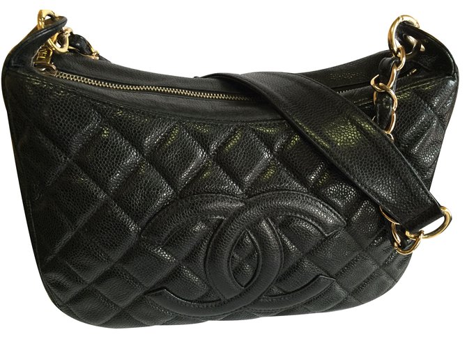 Chanel Sacs à main Cuir Noir  ref.13340