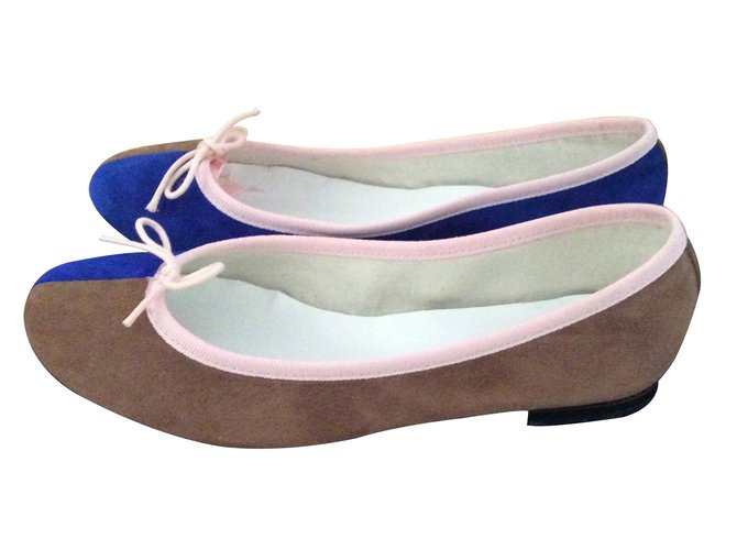 Repetto Ballet flats Blue Suede  ref.13363