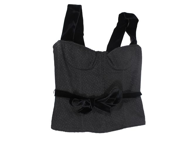Louis Vuitton Korsett Schwarz Samt