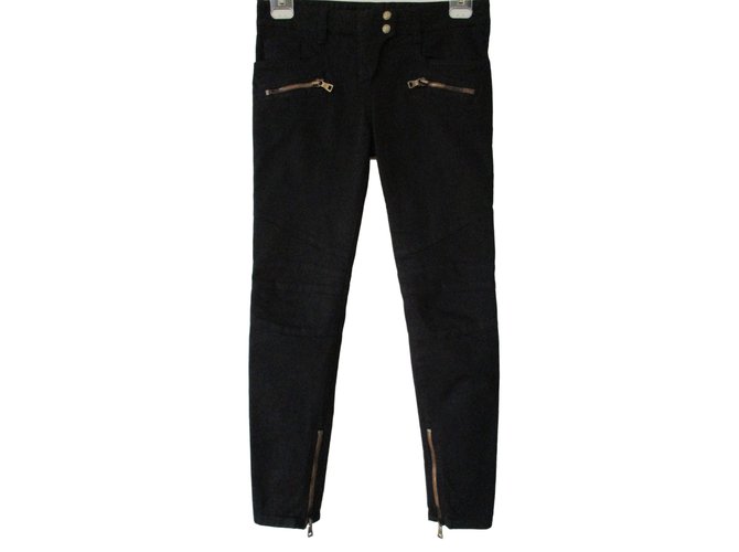black balmain pants
