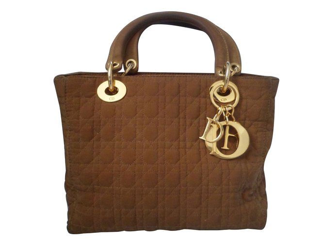 Dior Handbags Caramel Cloth  ref.13507