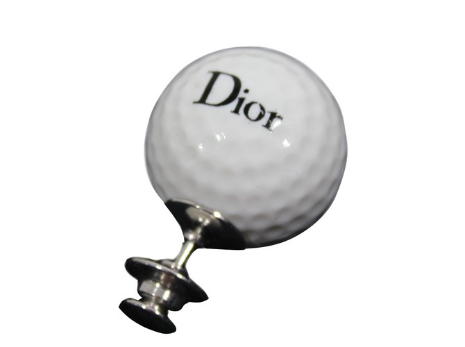 Dior Broche golf Blanc  ref.13688