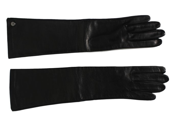 Max Mara Gloves Black Leather  ref.13695