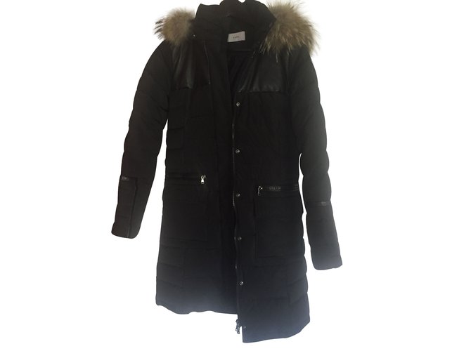 Zapa Coats, Outerwear Black Polyester  ref.13627