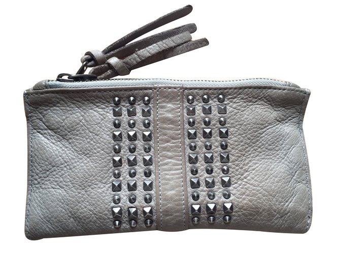 Berenice Purses, wallets, cases Grey Leather  ref.13669