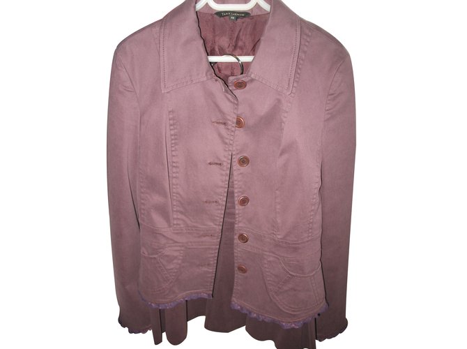 Tara Jarmon Jackets Purple Cotton  ref.13674