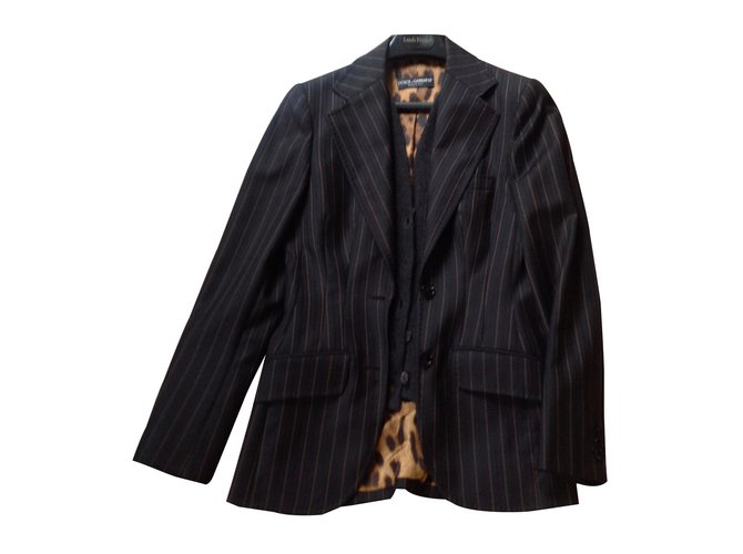 Dolce & Gabbana Pantsuit Black Wool  ref.13741