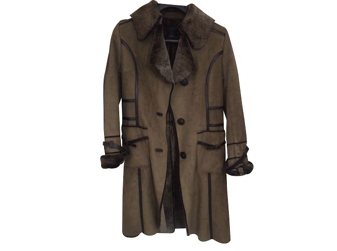 Autre Marque Cappotto C'sense Marrone Ecopelle