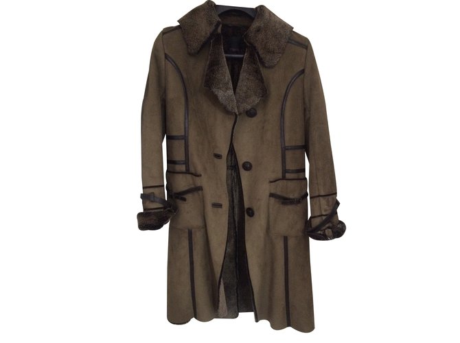 Autre Marque Coats, Outerwear Brown Synthetic  ref.13761