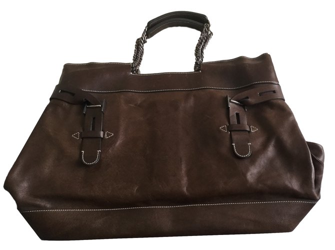 Golden Goose Totes Brown Leather  ref.13807