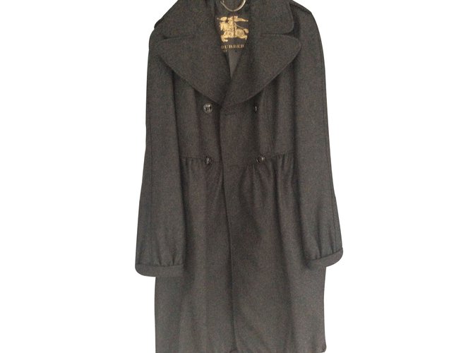 Burberry Prorsum Coats, Outerwear Grey Wool  ref.13856